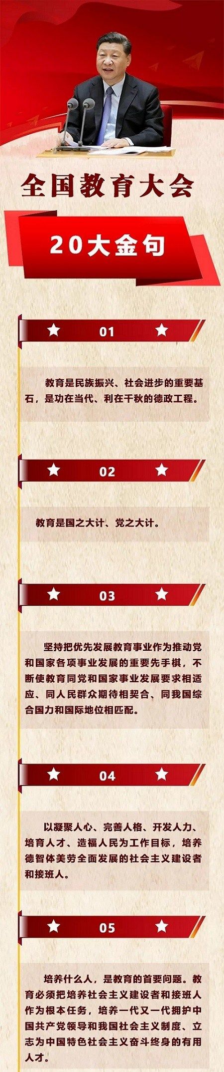 習(xí)近平總書記全國教育大會(huì)20大金句